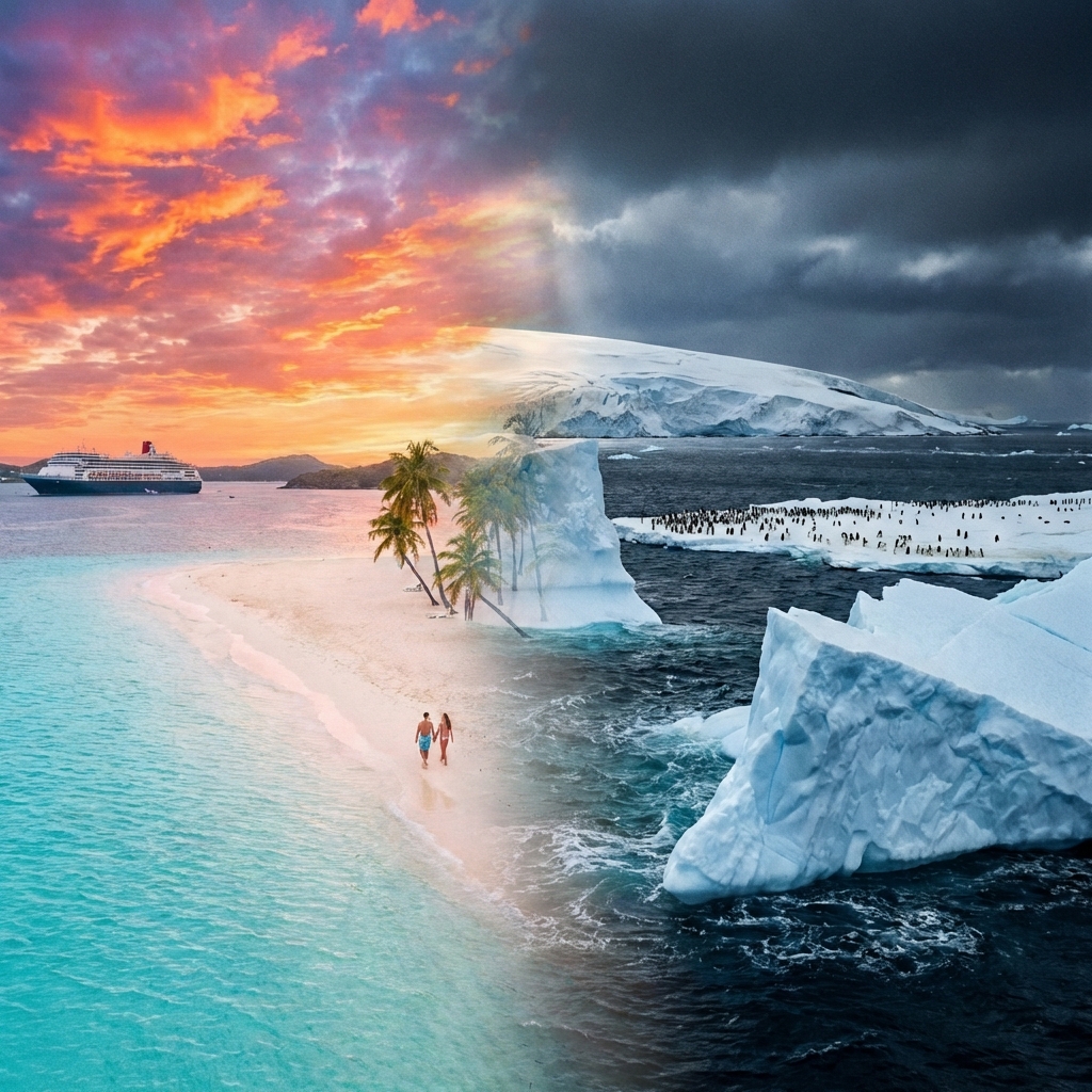 Caribbean and Antarctica